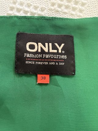 Blusa gasa ONLY verde talla M