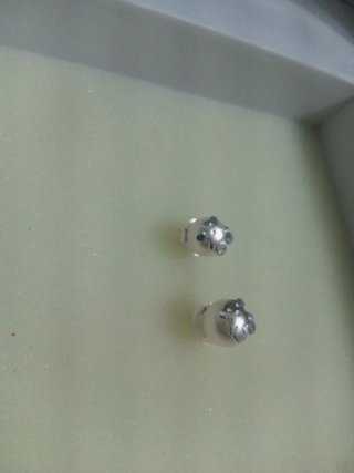 Pendientes Tous Oso Plata