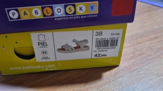 Sandalias Pablosky Niña Talla 38