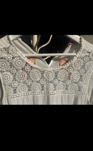 Blusa Desigual XXL Bordada Pájaros