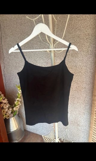 Camiseta básica tirantes negra XL