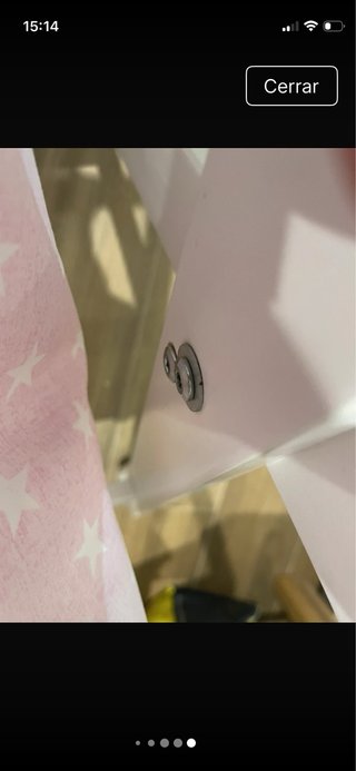 Mini cuna con estampado de lunares rosas