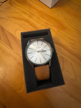 Reloj Nixon Plata y Marrón