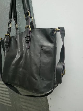 Bolso Desigual Negro Multicolor Grande