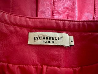 Cazadora polipiel roja talla L