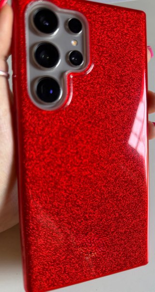 Cover Glitter Rosso Samsung S24 Ultra