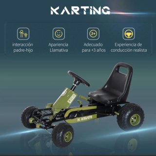 Go Kart de Pedales Racing para Niños 3-6 Años