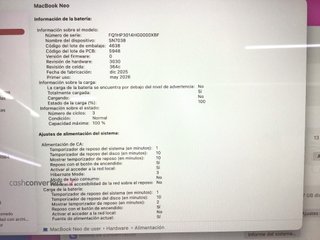 portatil apple apple macbook neo 256gb