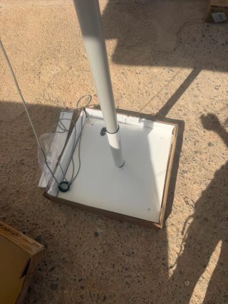 Sombrilla grande de aluminio, 2.5 m