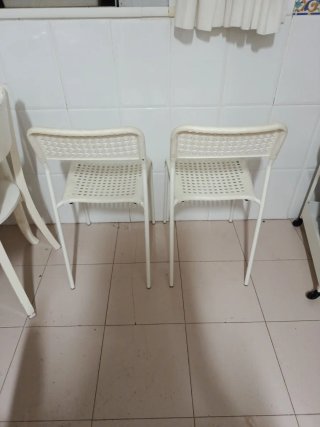 Sillas blancas Ikea (2 unidades)