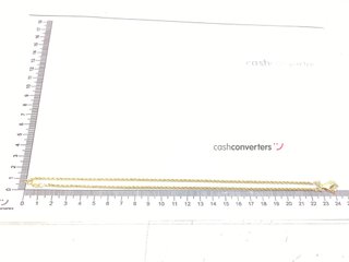 cadena oro 9k con piedra con circonita 22cm