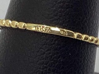 anillo oro 18k con piedra con circonita