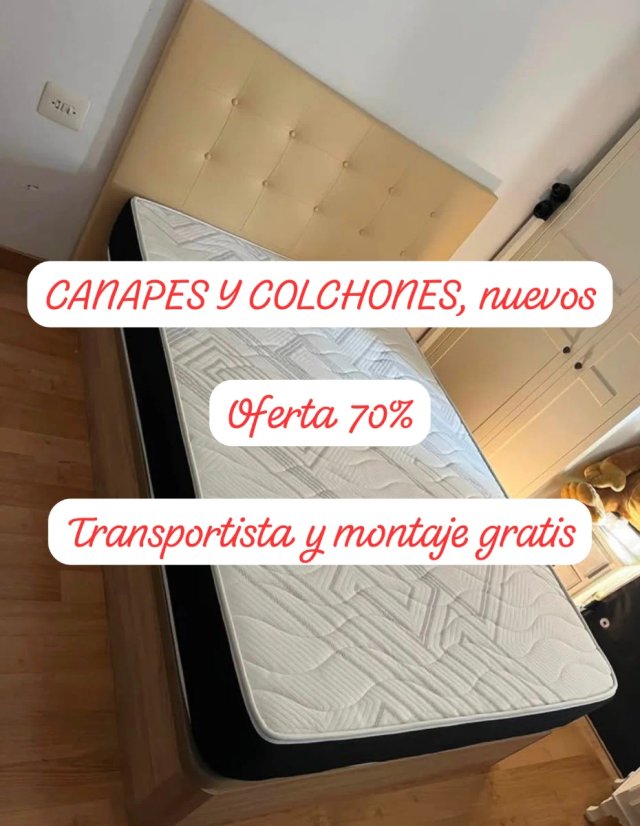 Canapé y colchón