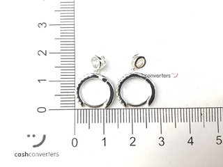 argollas plata 925mm con piedra con circonita