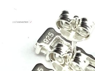 pendientes plata 925mm con piedra con circonita