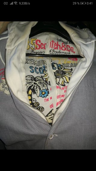 Americana deportiva Scotch gris y blanca