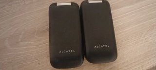 2 x Telefoni Alcatel a conchiglia neri
