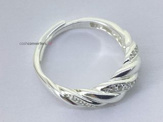 anillo plata 925mm con piedra con circonita