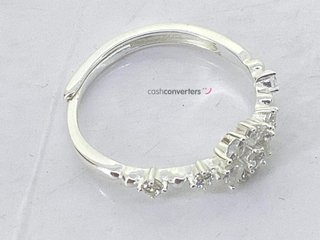 anillo plata 925mm con piedra con circonita