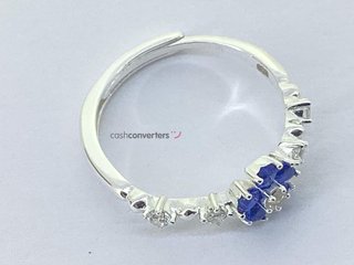 anillo plata 925mm con piedra con circonita