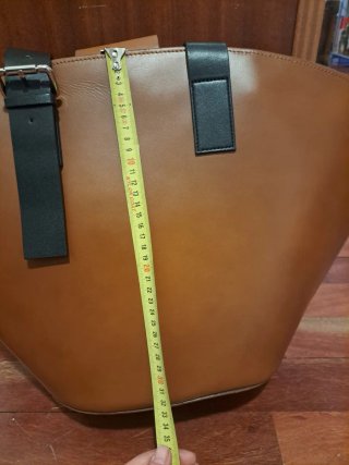 Zara.Capazo Piel Marrón XXL
