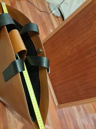 Zara.Capazo Piel Marrón XXL