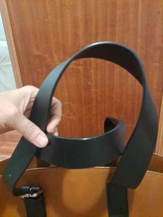 Zara.Capazo Piel Marrón XXL