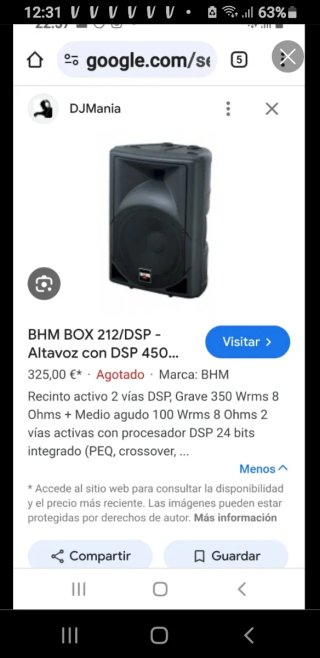 Altavoz autoamplificado