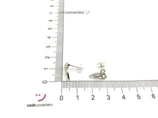 pendientes plata 925mm con piedra con circonita