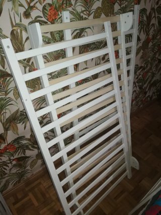 Cuna madera blanca lacada