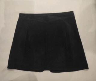 Falda Zara Piel Cremallera Delantera