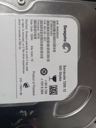 2 Discos Duros HDD 1TB (2x500GB)
