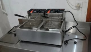 Freidora Industrial Doble 6+6L