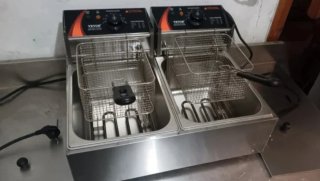 Freidora Industrial Doble 6+6L