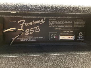 amplificador bajo fender frontman 25b