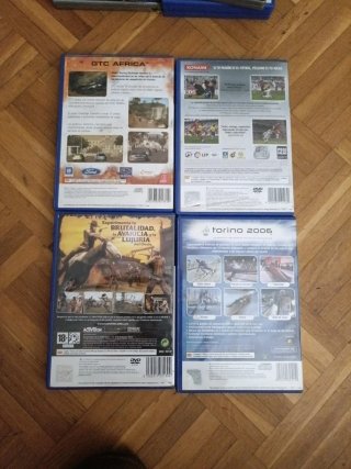 4 Juegos PlayStation 2: GT, PES 2008, Gun, Torino