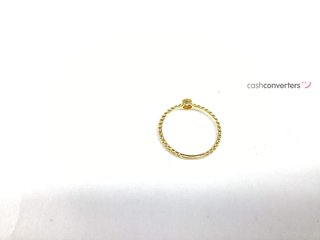 anillo oro 18k con piedra con circonita