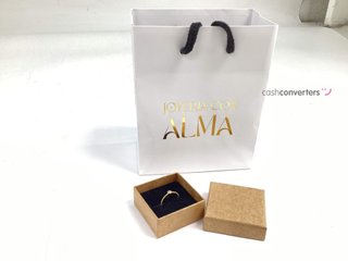 anillo oro 18k con piedra con circonita