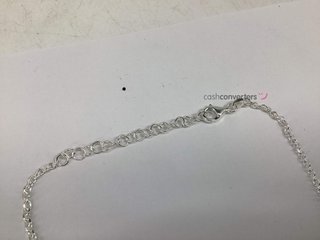 collar plata 925mm con piedra con perla 20 2.5cm