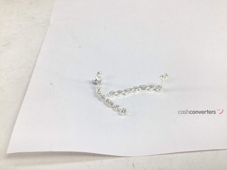 pendientes plata 925mm con piedra con circonita