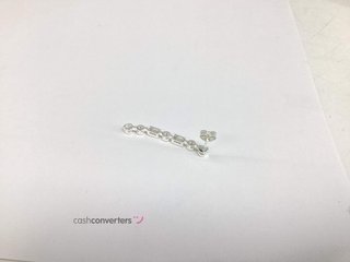 pendientes plata 925mm con piedra con circonita