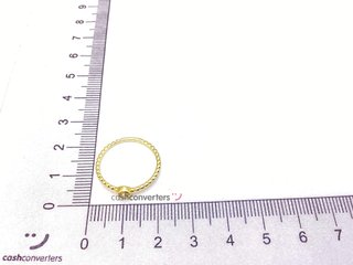 anillo oro 18k con piedra con circonita
