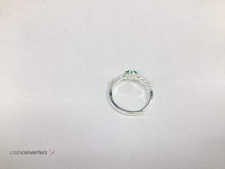 anillo plata 925mm con piedra con circonita