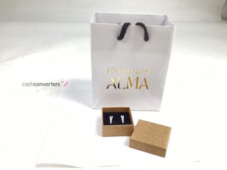 pendientes plata 925mm con piedra con circonita