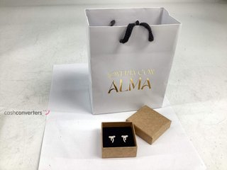pendientes plata 925mm con piedra con circonita