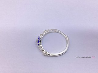anillo plata 925mm con piedra con circonita