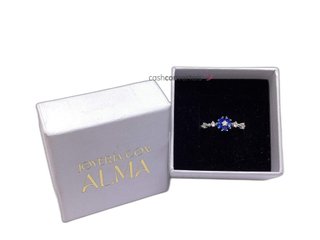 anillo plata 925mm con piedra con circonita
