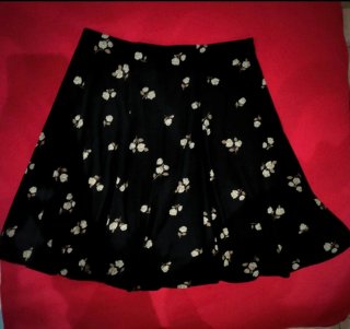 Falda skater vintage flores