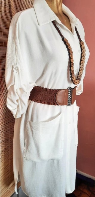Túnica blanca talla única
