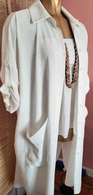 Túnica blanca talla única